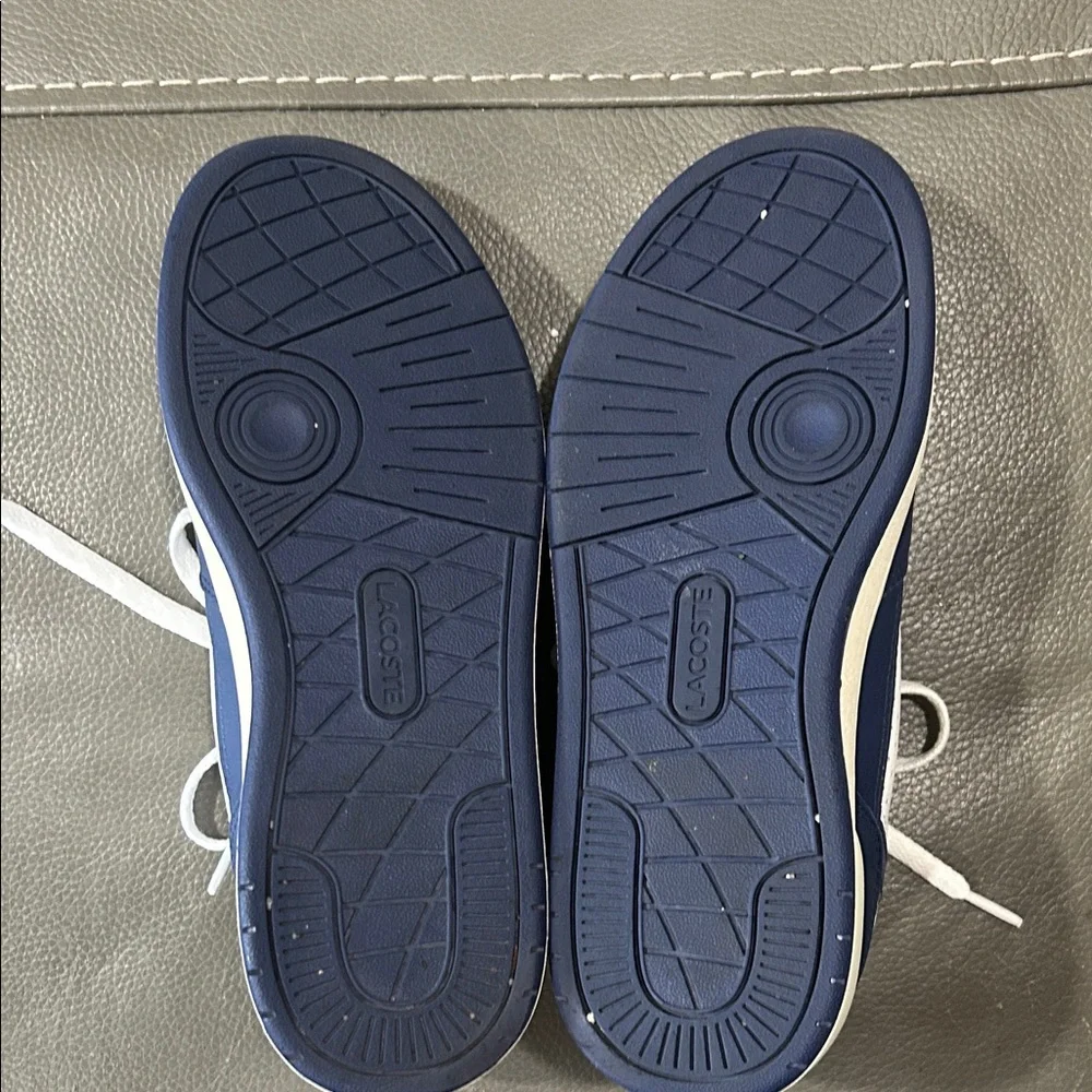 Lacoste Blue and White Mens Sneakers. Size 8. EUC - Picture 5 of 8